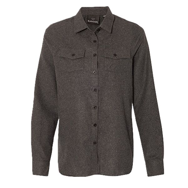 Women's Solid Flannel Shirt Thumbnail