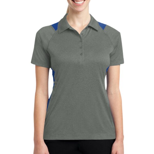 Ladies Heather Colorblock Contender  Polo Thumbnail