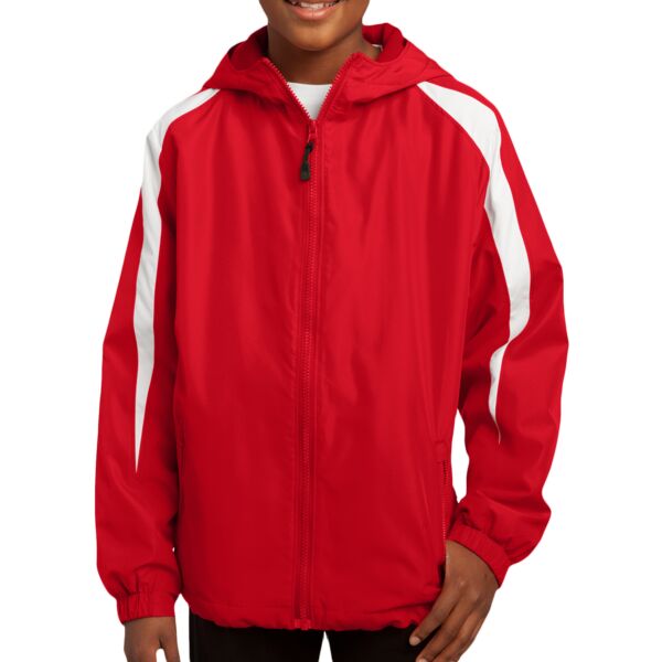 Youth Fleece Lined Colorblock Jacket Thumbnail