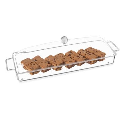 Acrylic Rectangle Tray With Dome Lid Thumbnail