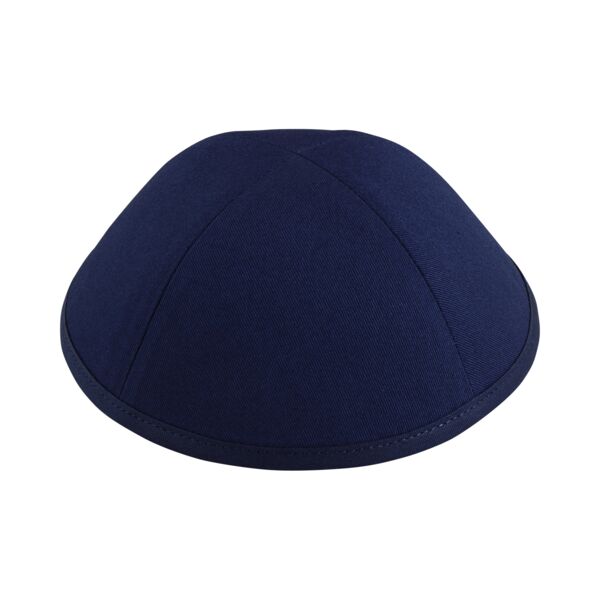 Navy Cotton Yarmulka Thumbnail