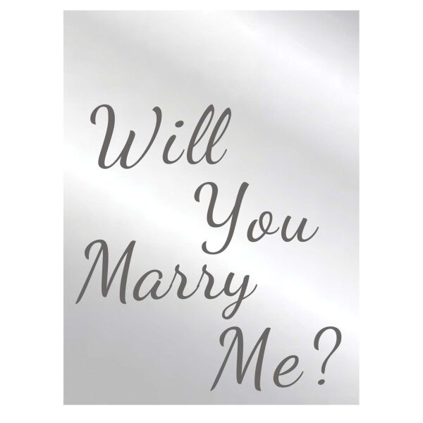 Engraved Acrylic Will You Marry Me Sign Thumbnail
