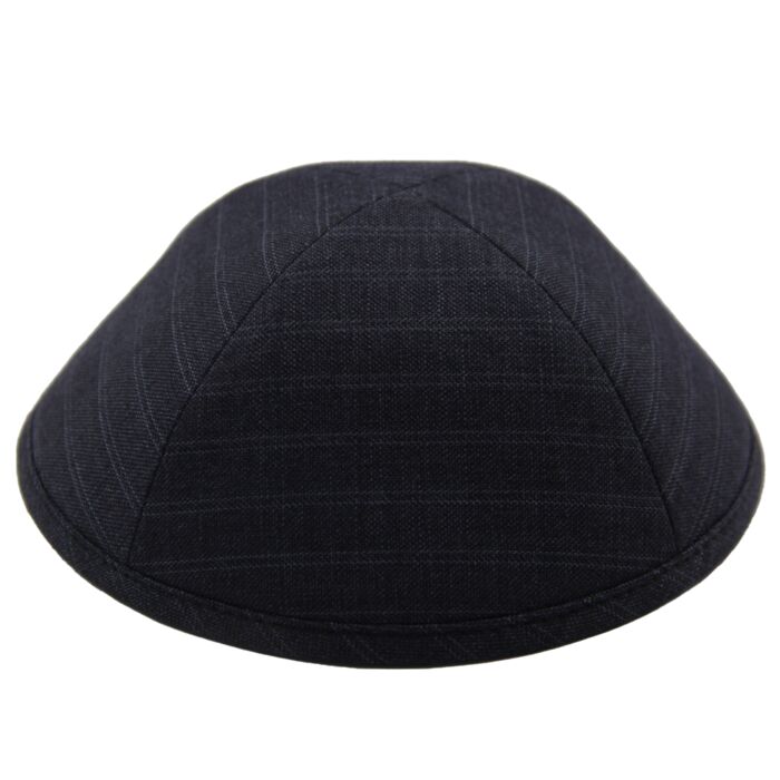 Grey Double Pinstripe Suit Yarmulka Thumbnail