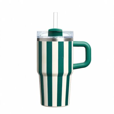 40 oz Double Wall Tumbler With Handle and Straw Thumbnail