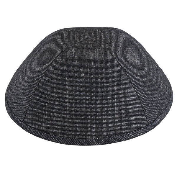 TCS - Black Heather Suit Yarmulka Thumbnail