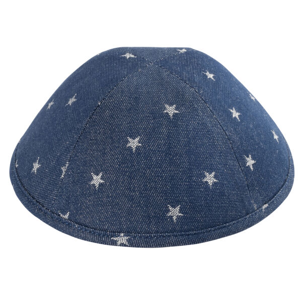 TCS - Blue Star Denim Yarmulka Thumbnail