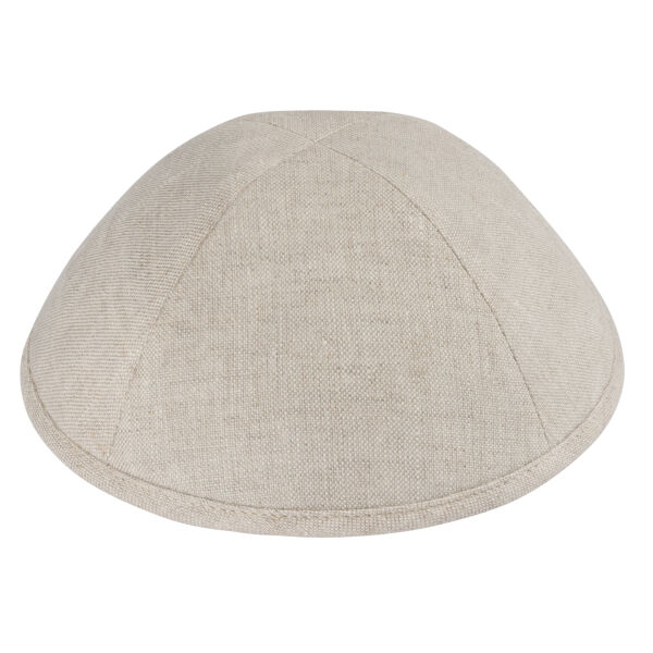 TCS - Parchment Linen Yarmulka Thumbnail