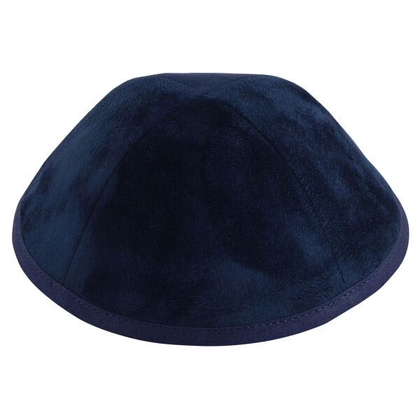 TCS - Navy Suede Yarmulka Thumbnail