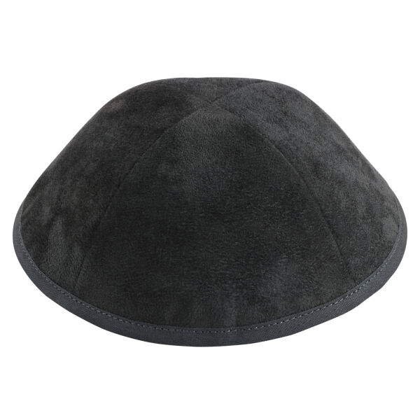TCS - Grey Suede Yarmulka Thumbnail