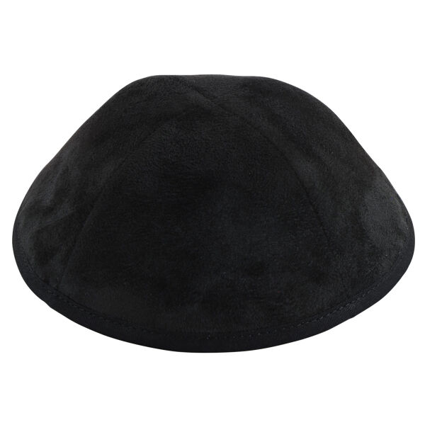 TCS - Black Suede Yarmulka Thumbnail