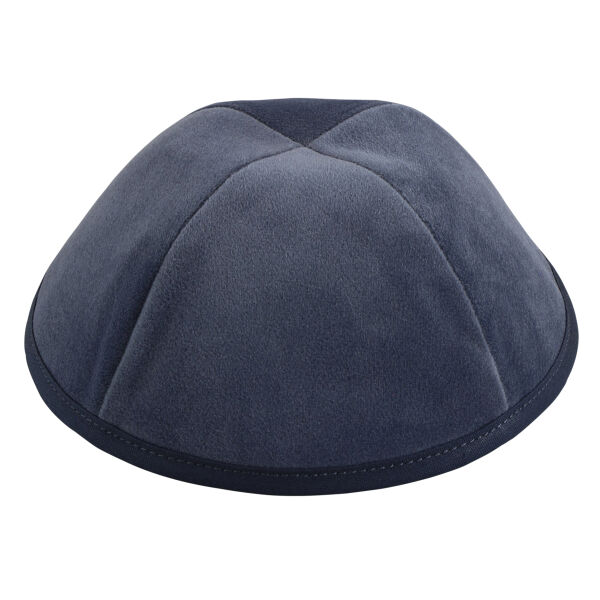 Periwinkle Velour Yarmulka Thumbnail