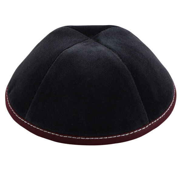 Green Velour Yarmulka Thumbnail