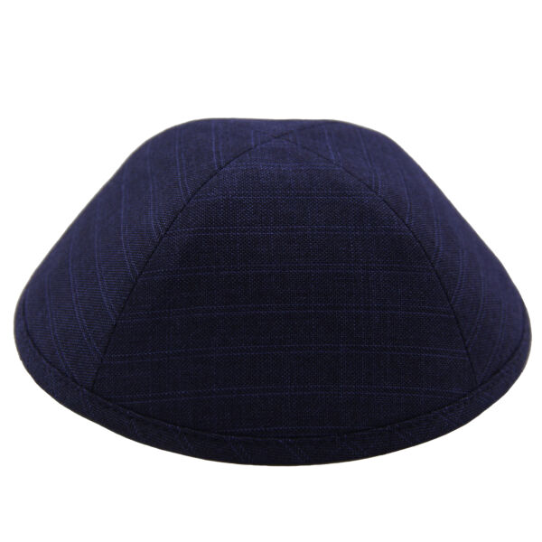 TCS - Navy Double Pinstripe Suit Yarmulka Thumbnail
