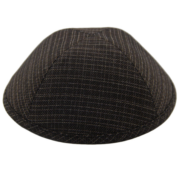 TCS - Golden Black Plaid Suit Yarmulka Thumbnail